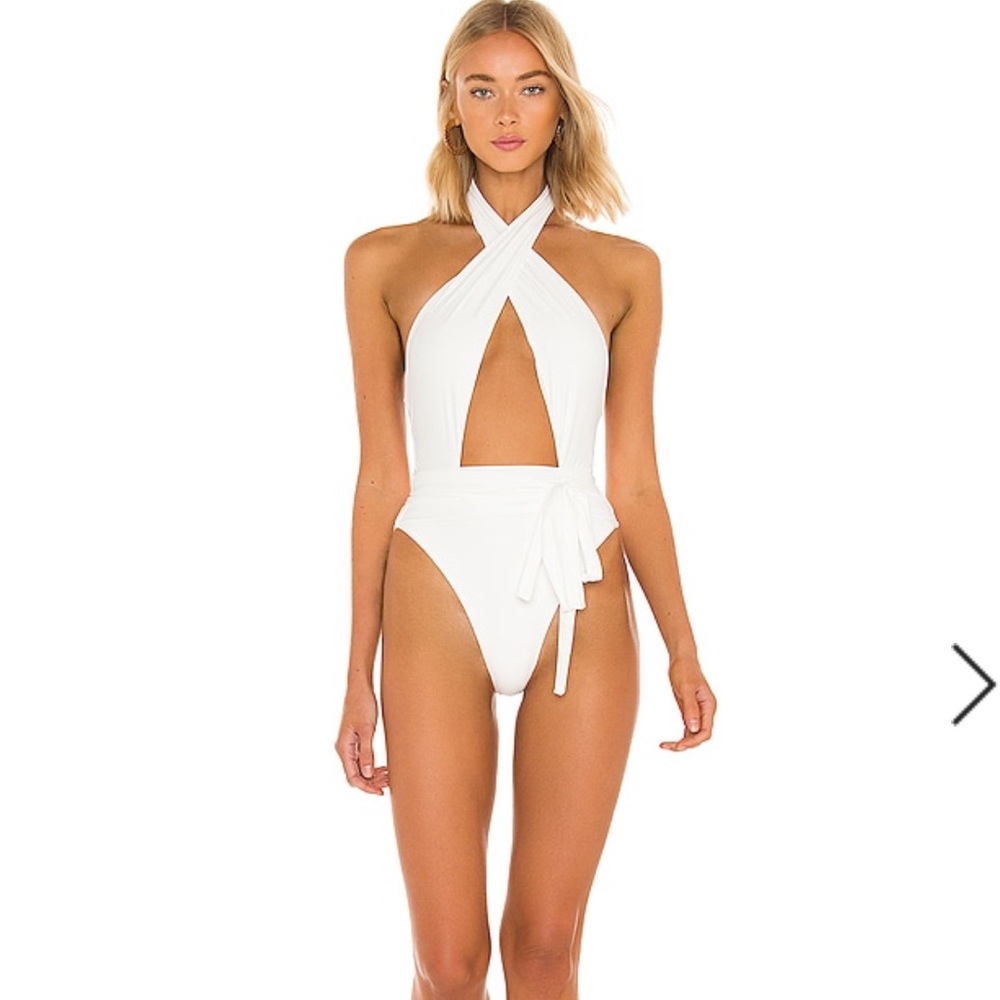 PQ Swim- X VALE GENTA ALEX ONE PIECE IN SEA SALT - Size L- NWT